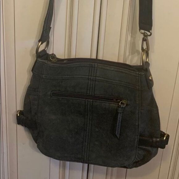 TIGNANELLO GREEN GENUINE LEATHER HANDBAG DARK GREEN - Picture 4 of 10